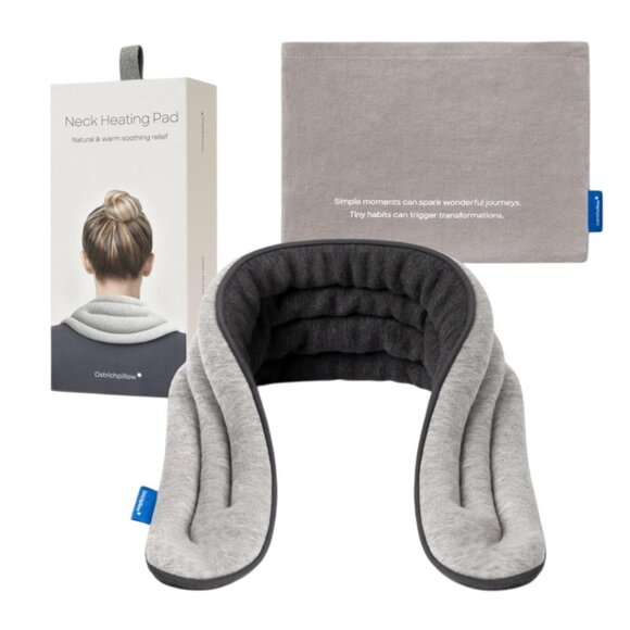 Ostrichpillow Neck Wrap Pain Relief Heating Pad Microwavable NEW in box - Picture 1 of 5